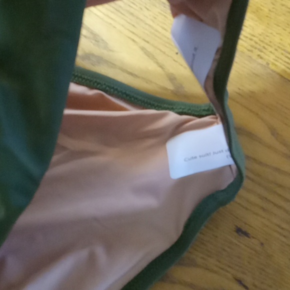 J.CREW 22 Womens Bathing Suit Swimsuit DARK GREEN RUCHED NEW One Piece Summer - Picture 6 of 10